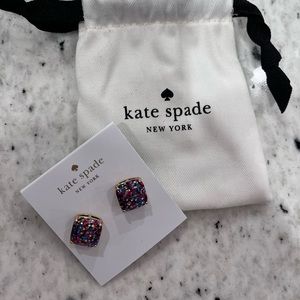 Brand new Kate Spade multi glitter earrings